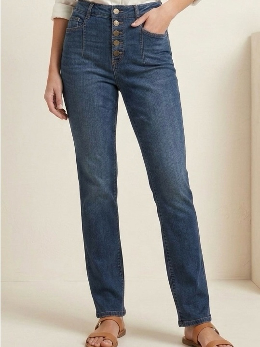 d. jeans Button Fly Slim Fit Jeans Size 10